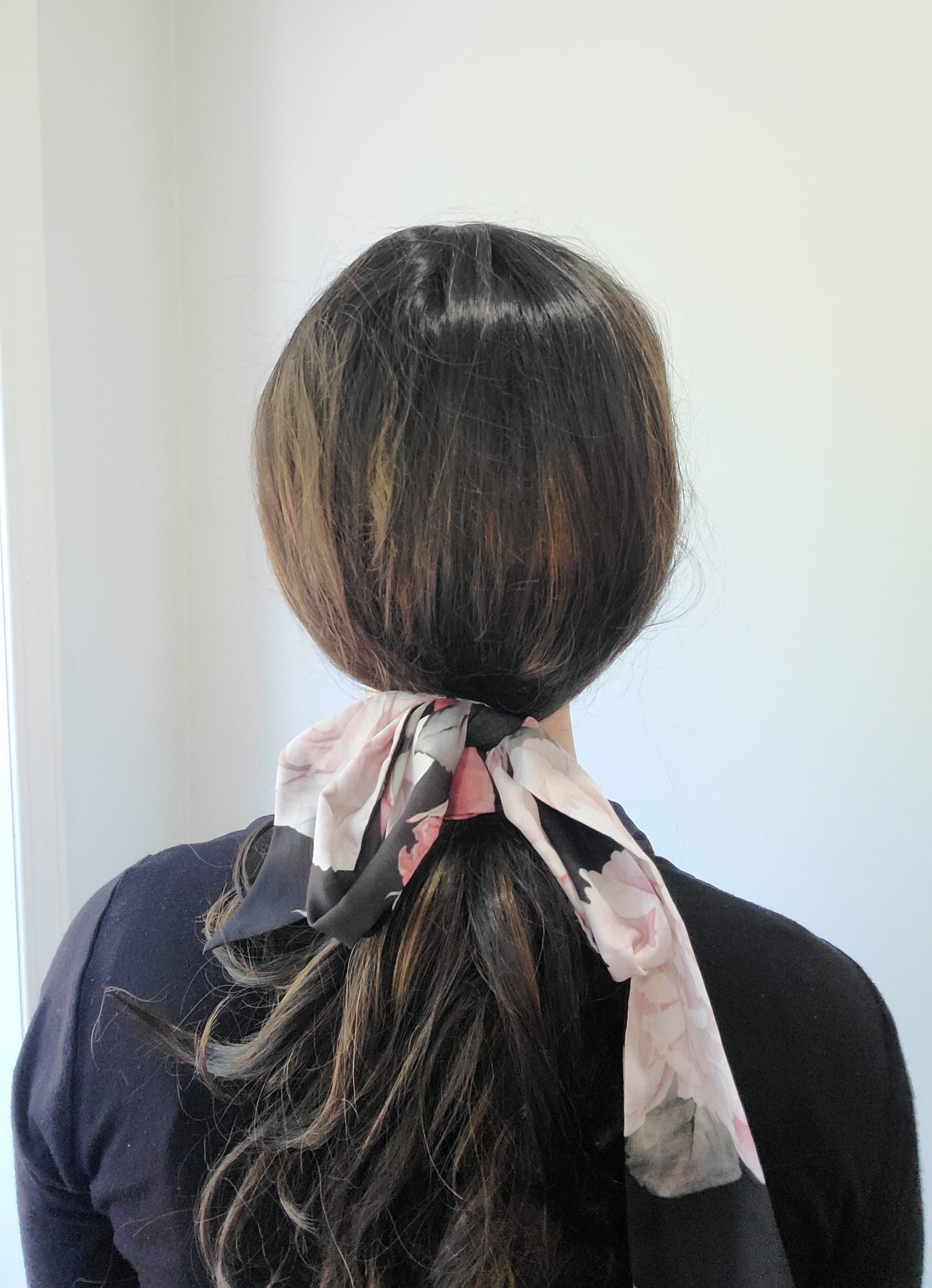 Midnight Blossom Headband Scarf