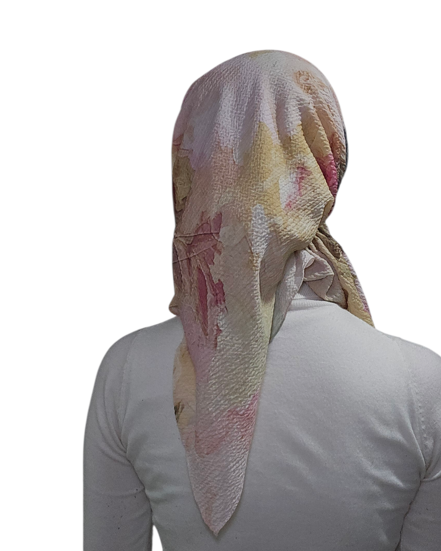 Pastel Garden Whisper Square Scarf - Keter Hayofi Mitpachot