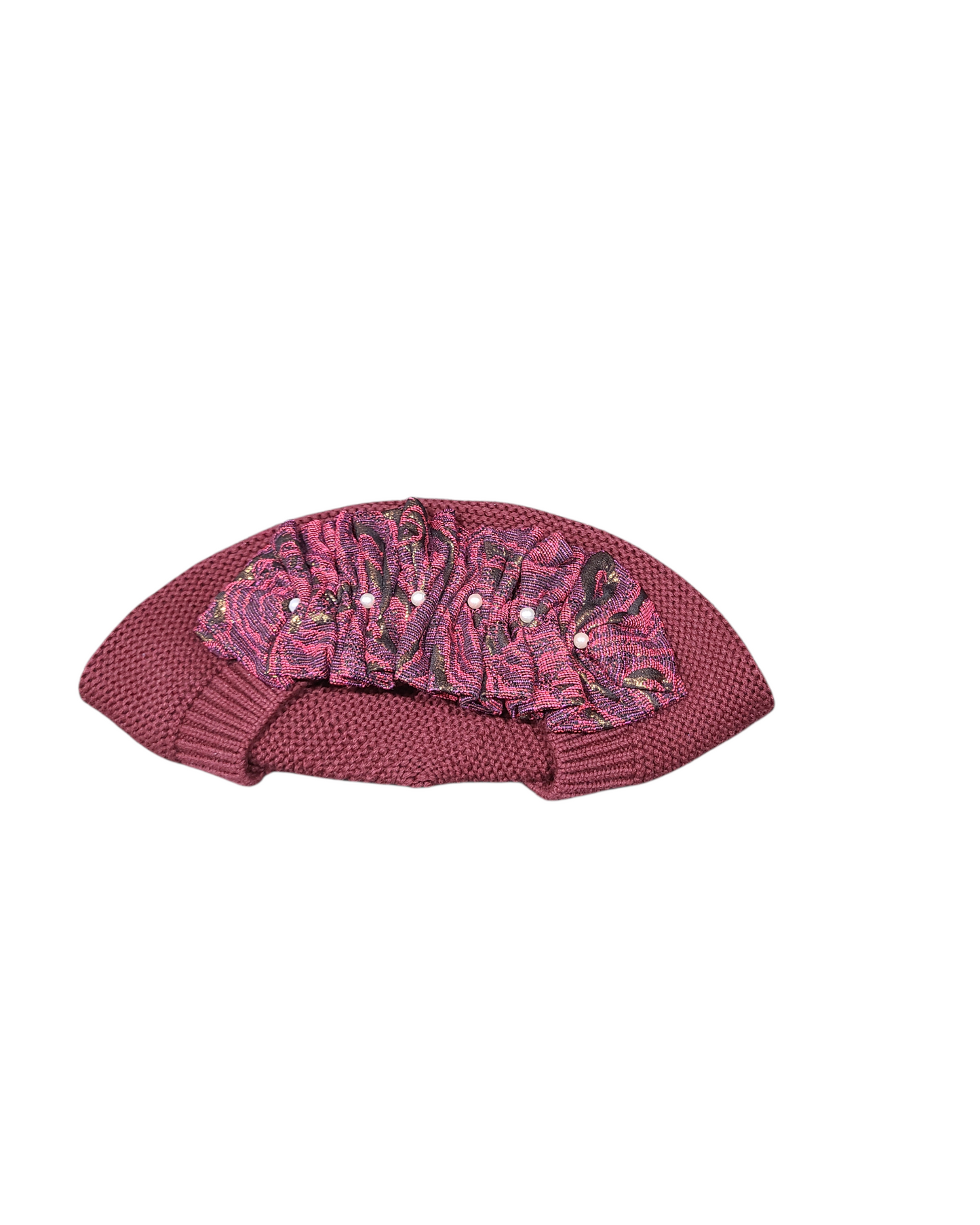 Standard Size Burgundy French Beret - Keter Hayofi Mitpachot