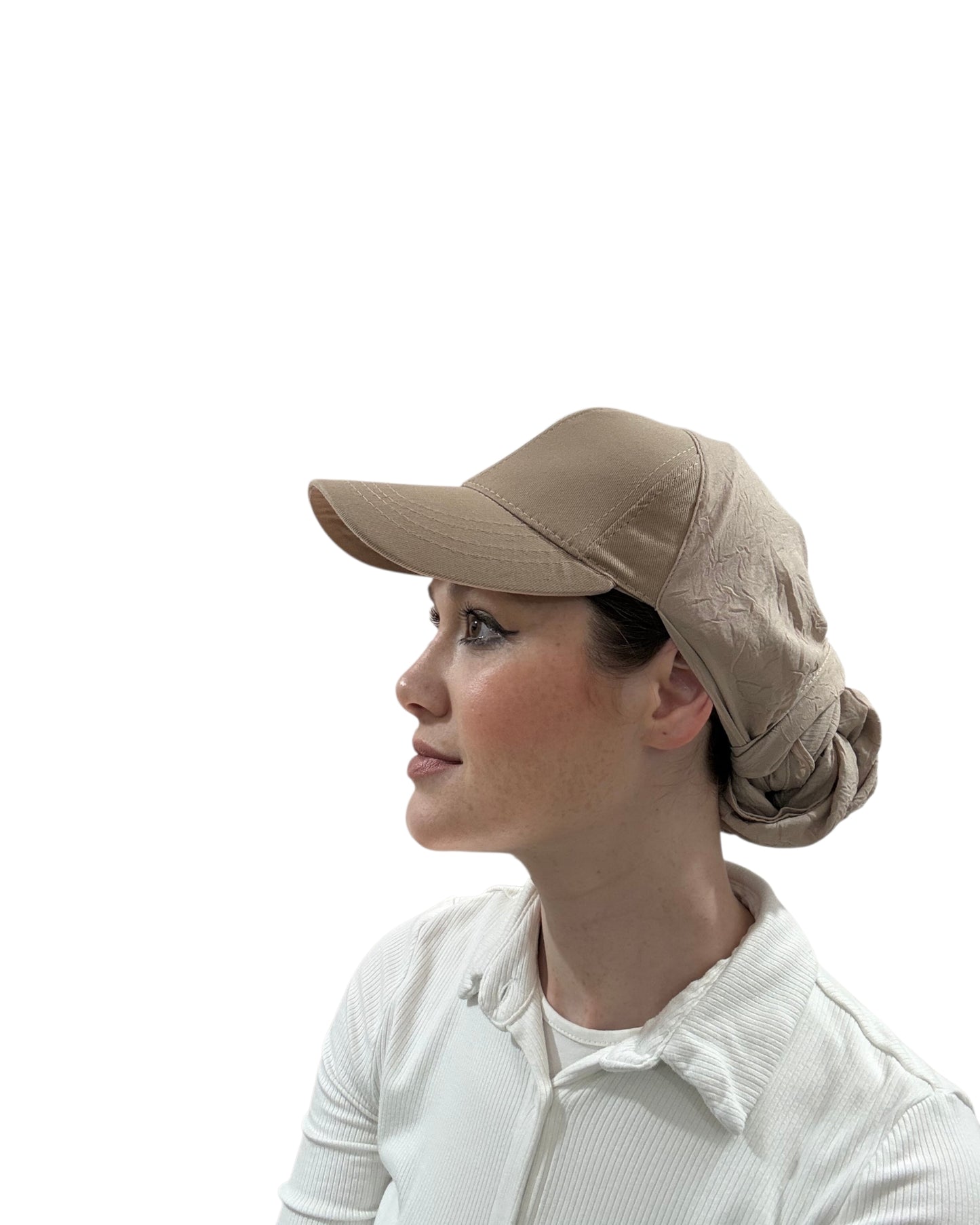 Scarf Cap With Bamboo Style - Keter Hayofi Mitpachot