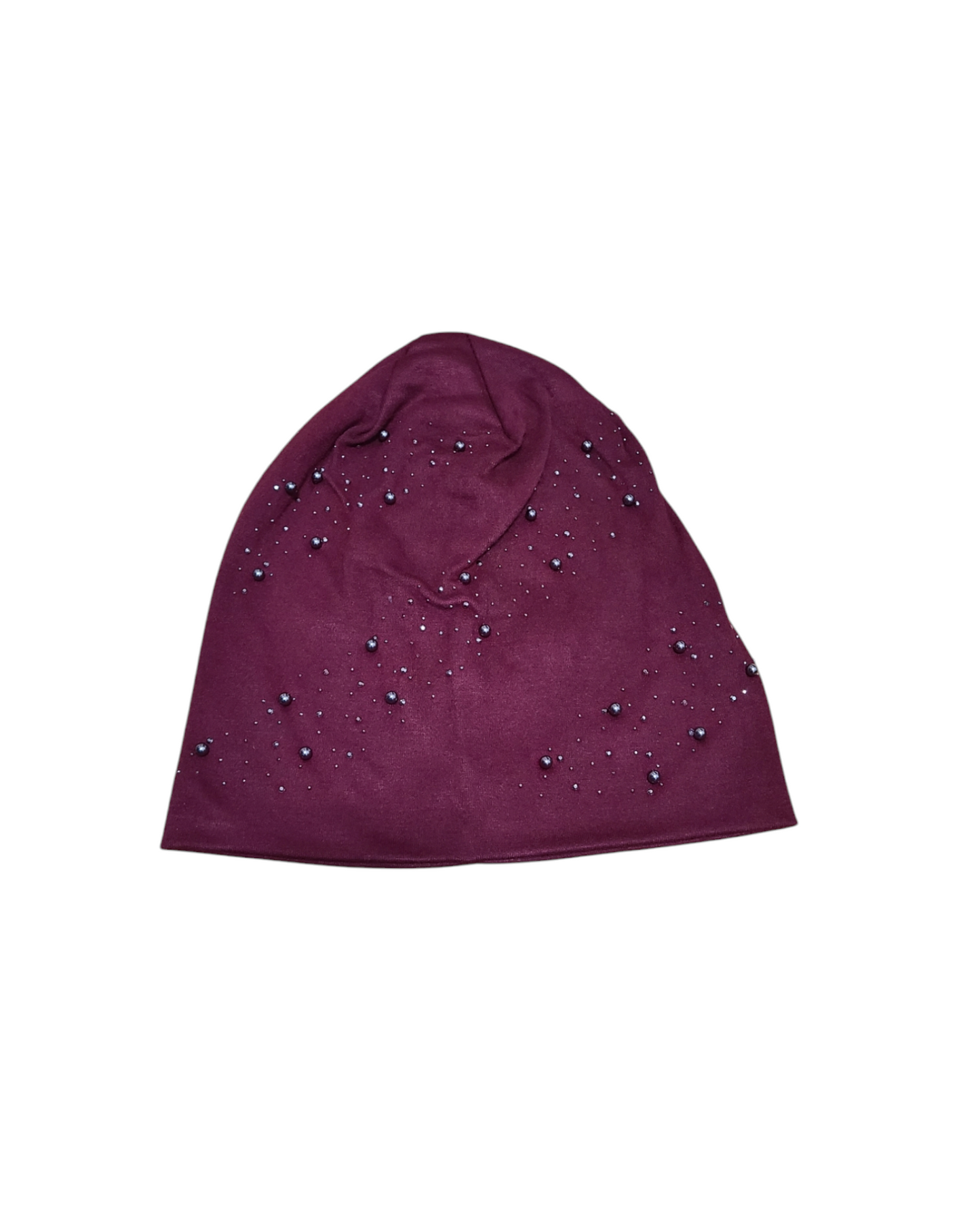 Beanie with Pearls & Rhinestones - Keter Hayofi Mitpachot