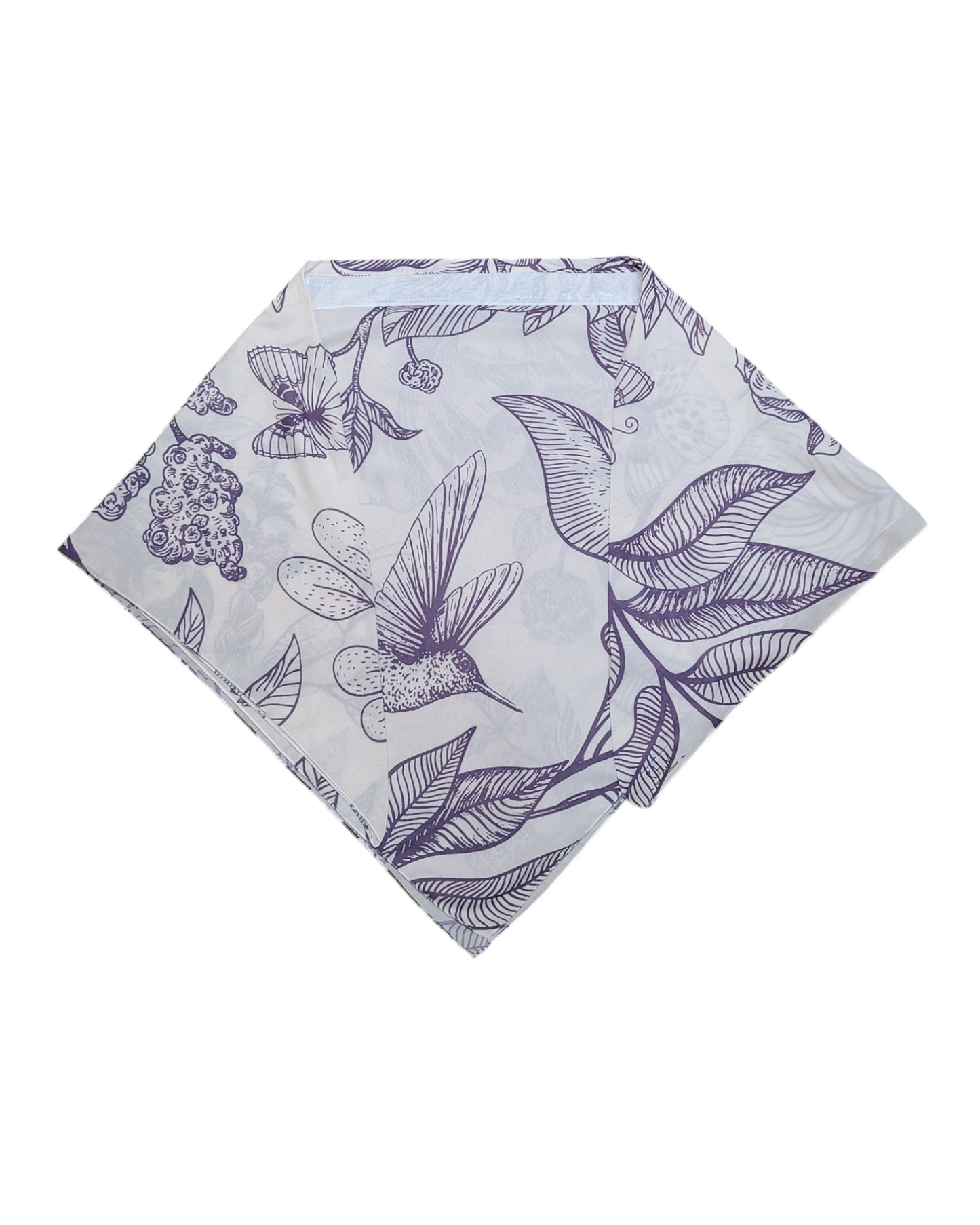 Violet Garden Triangle Scarf With Grip - Keter Hayofi Mitpachot