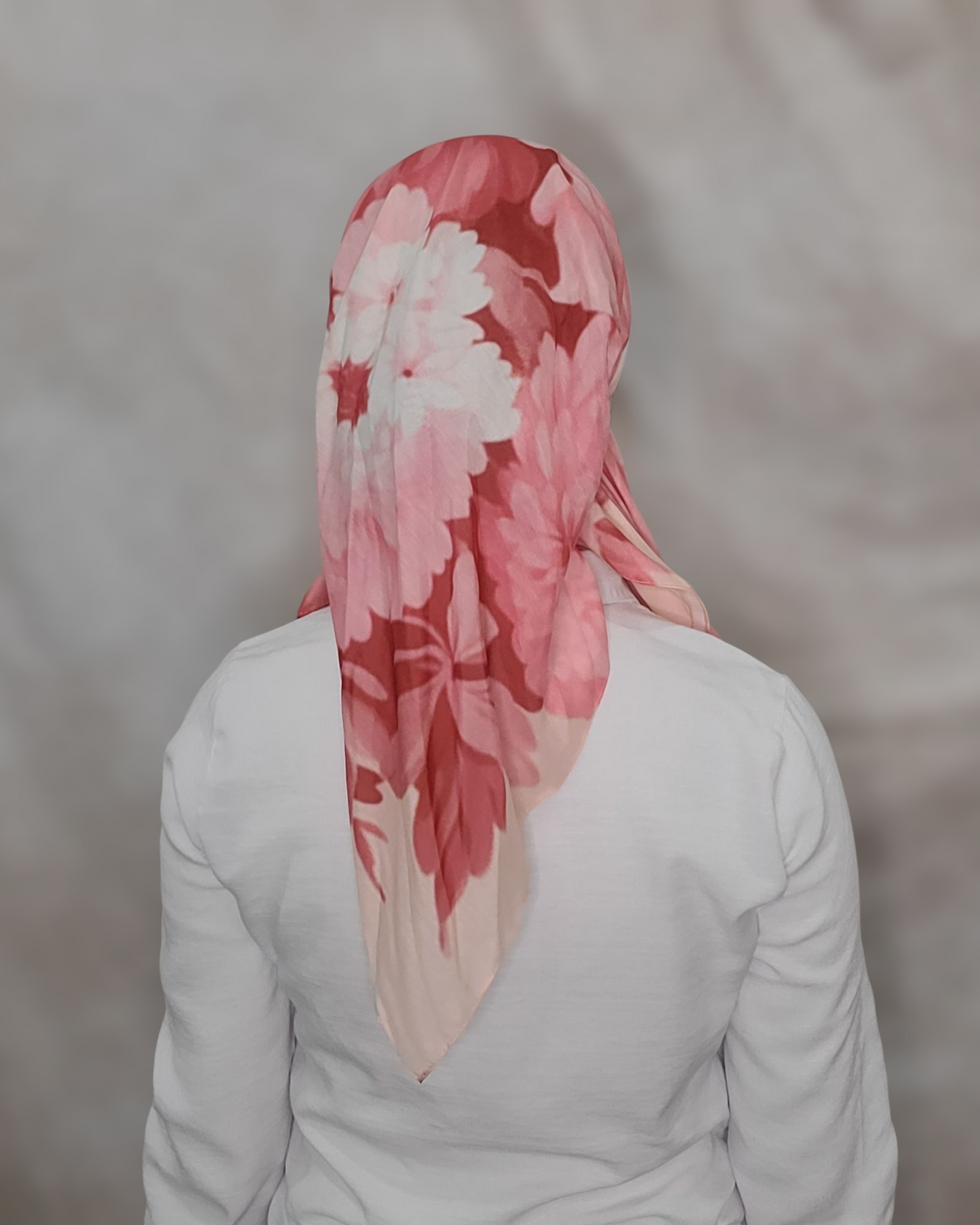 Blush Peonies Square Scarf - Keter Hayofi Mitpachot