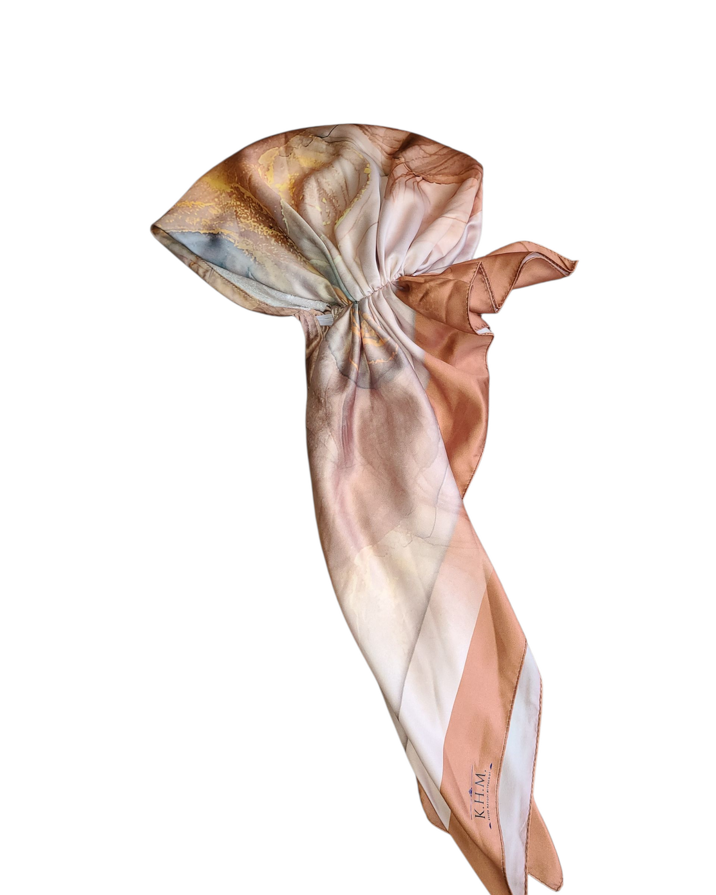 Golden Waves Pretied Adjustable Scarf