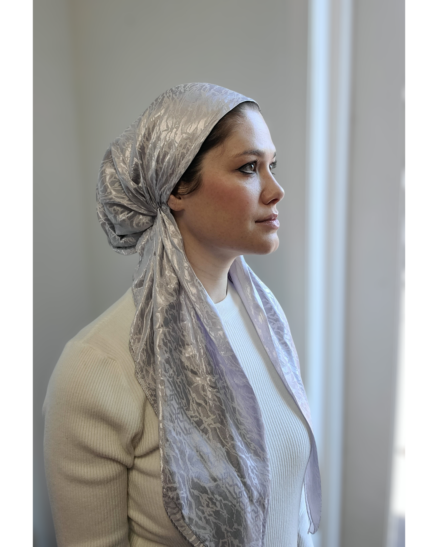 Metallic Mirage Pretied Scarf