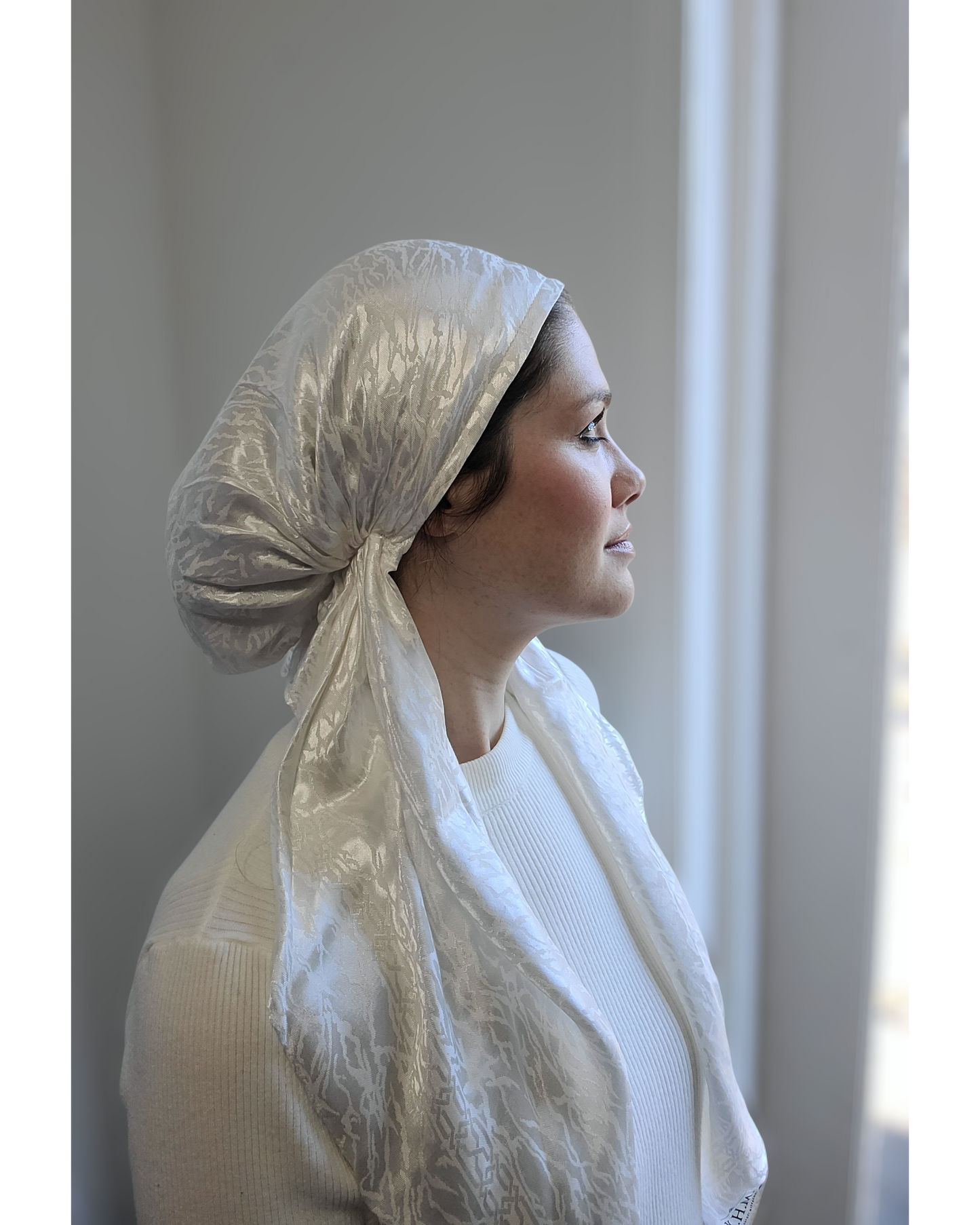 Metallic Mirage Pretied Scarf