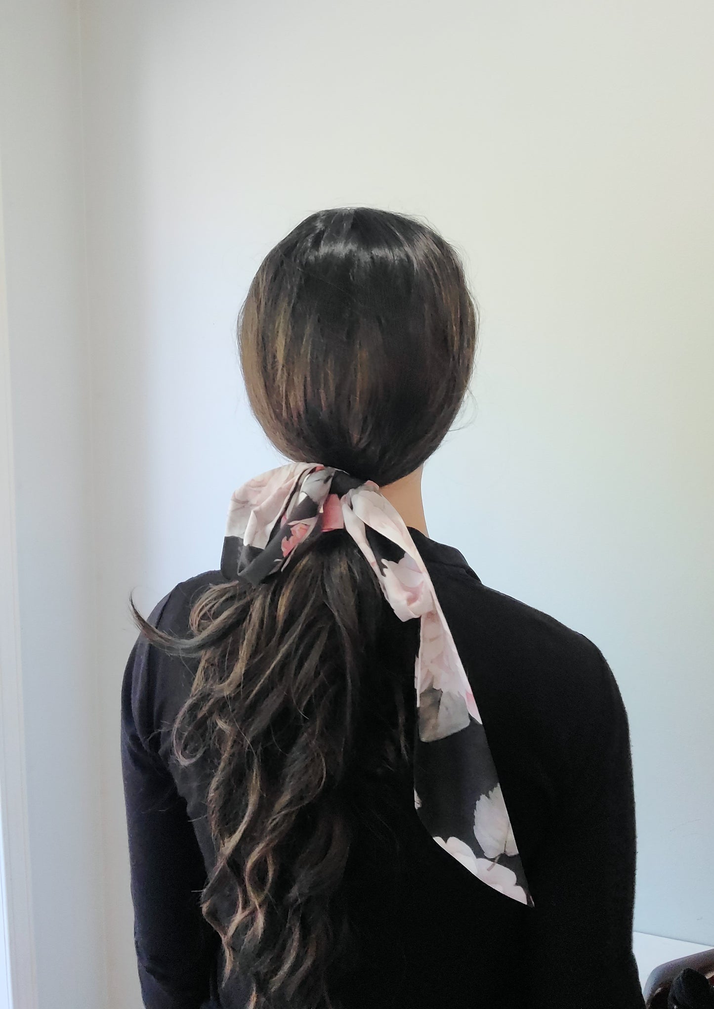 Midnight Blossom Headband Scarf