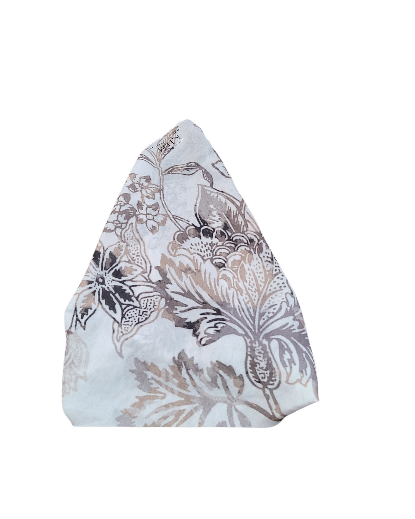 Floral Beige Pretied Bandana - Keter Hayofi Mitpachot