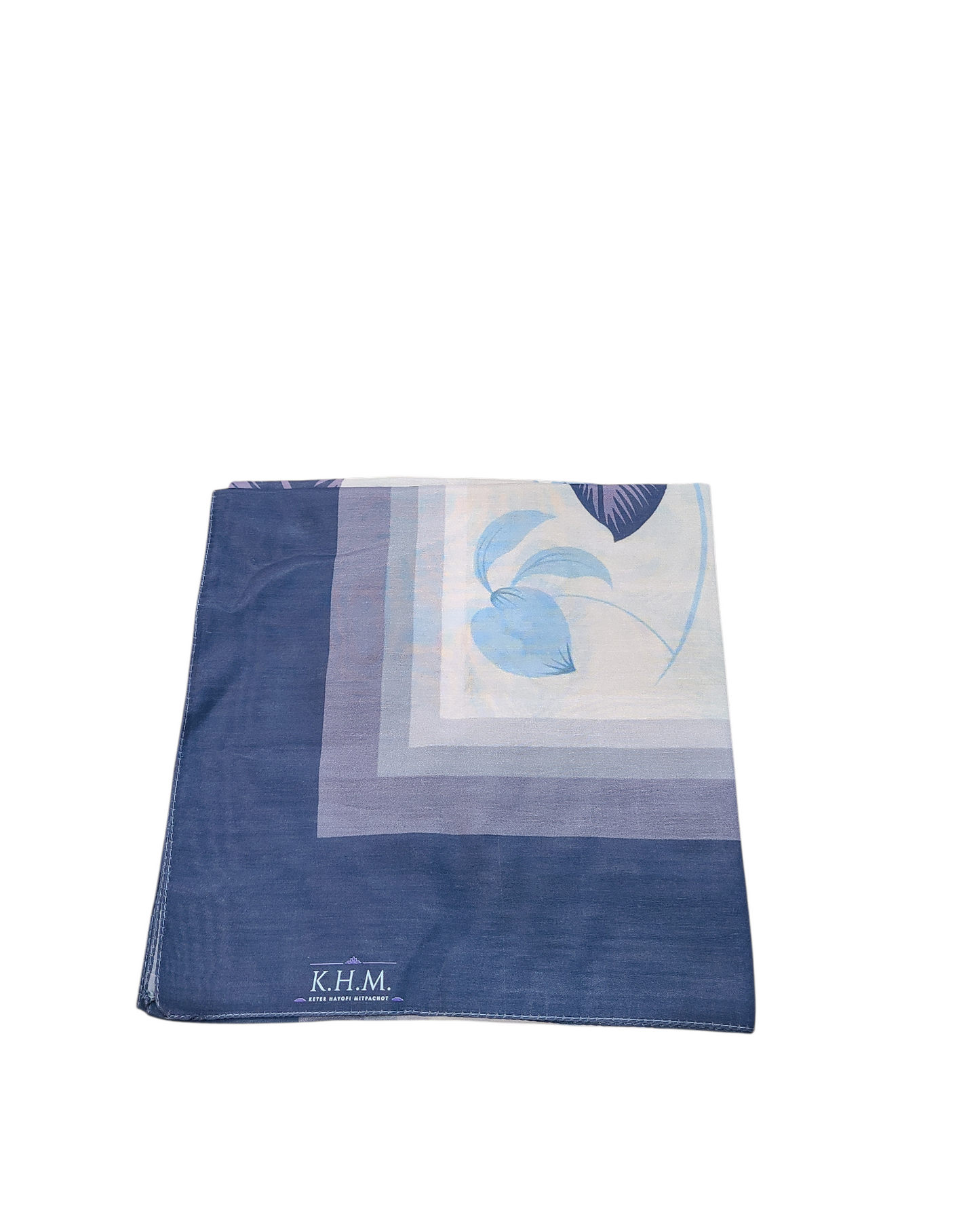 Blue Petal Square Scarf - Keter Hayofi Mitpachot