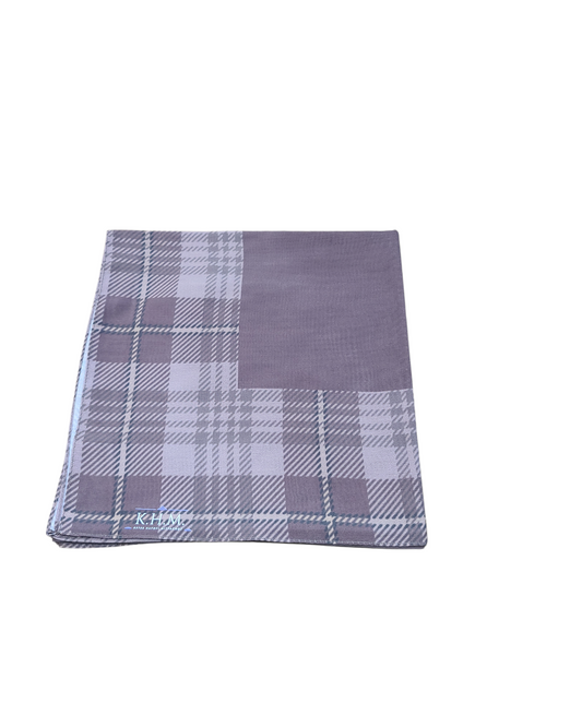 Brown Plaid Square Scarf