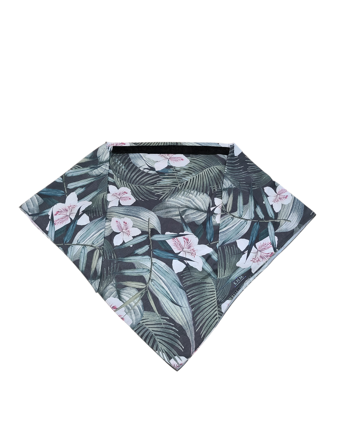 Green Safari Triangle Scarf With Grip