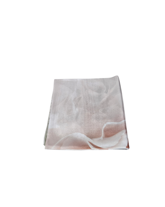 Pearl Blush Cascade Square Scarf - Keter Hayofi Mitpachot