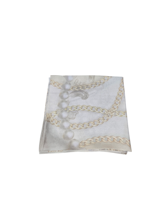 Champagne Chains Square Scarf - Keter Hayofi Mitpachot