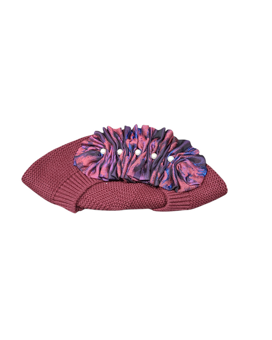 Standard Size Burgundy French Beret - Keter Hayofi Mitpachot