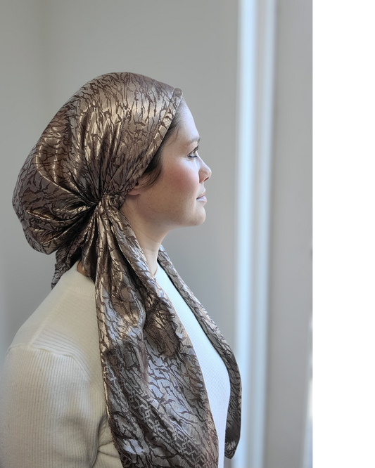 Metallic Mirage Pretied Scarf