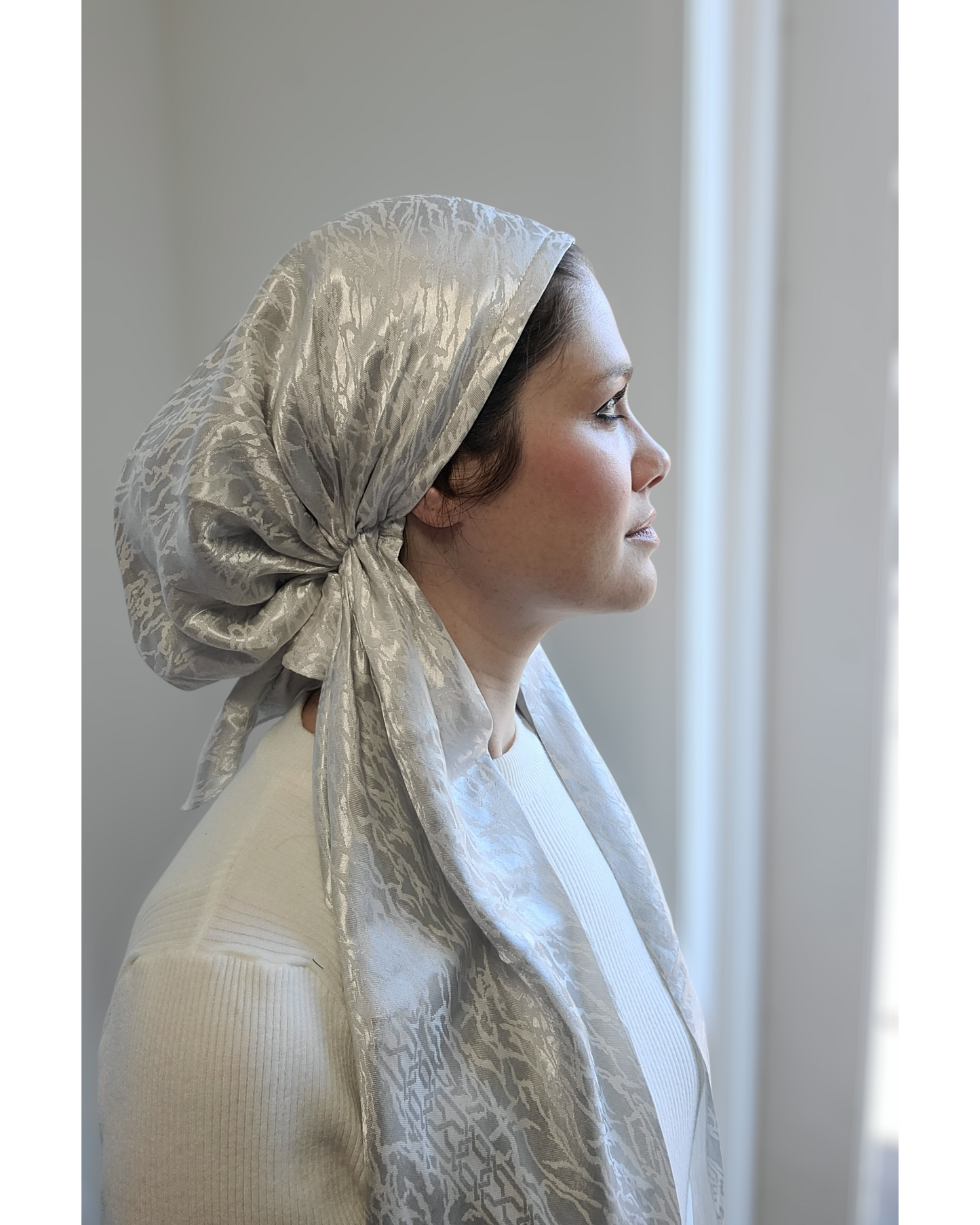 Metallic Mirage Pretied Scarf