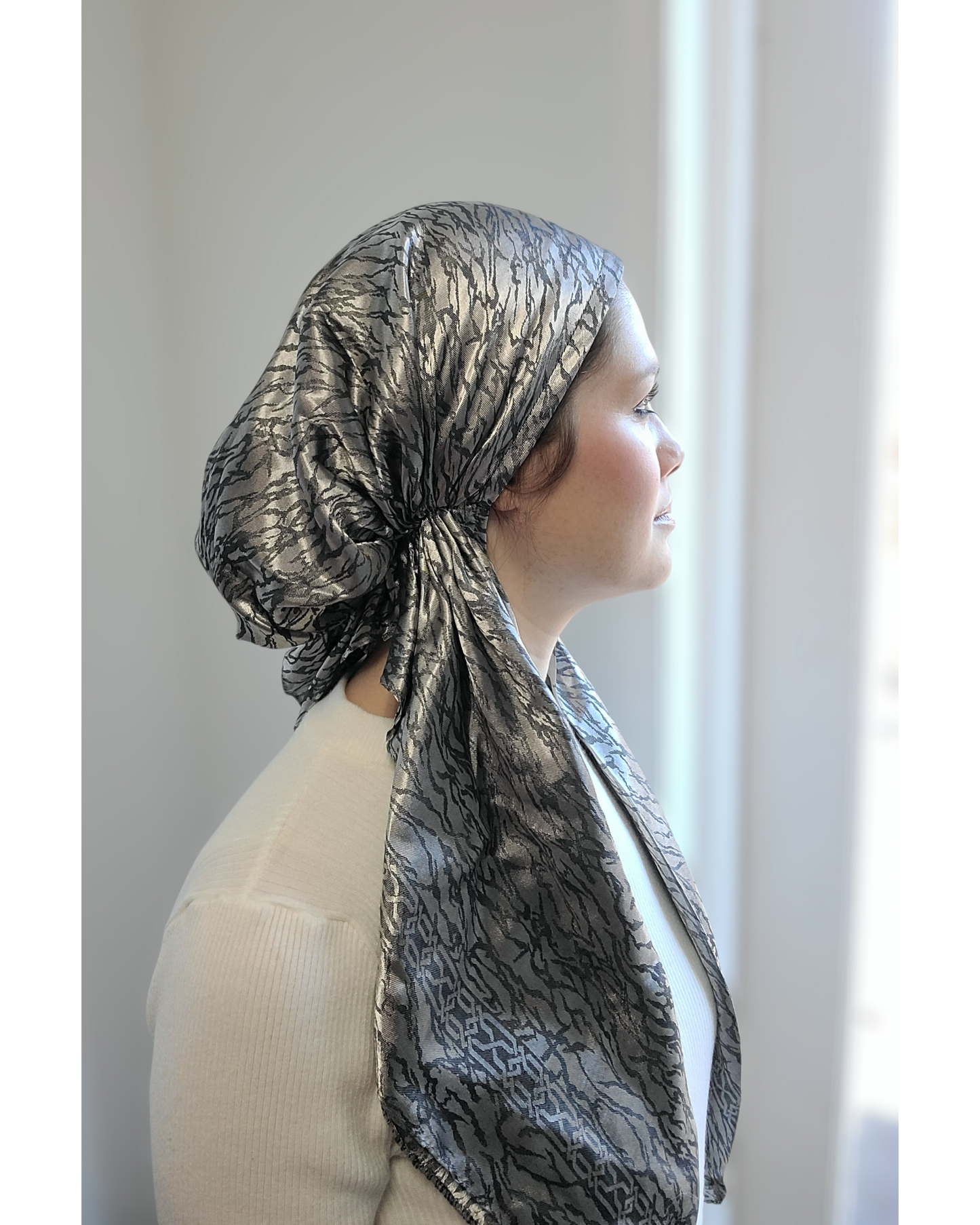 Metallic Mirage Pretied Scarf