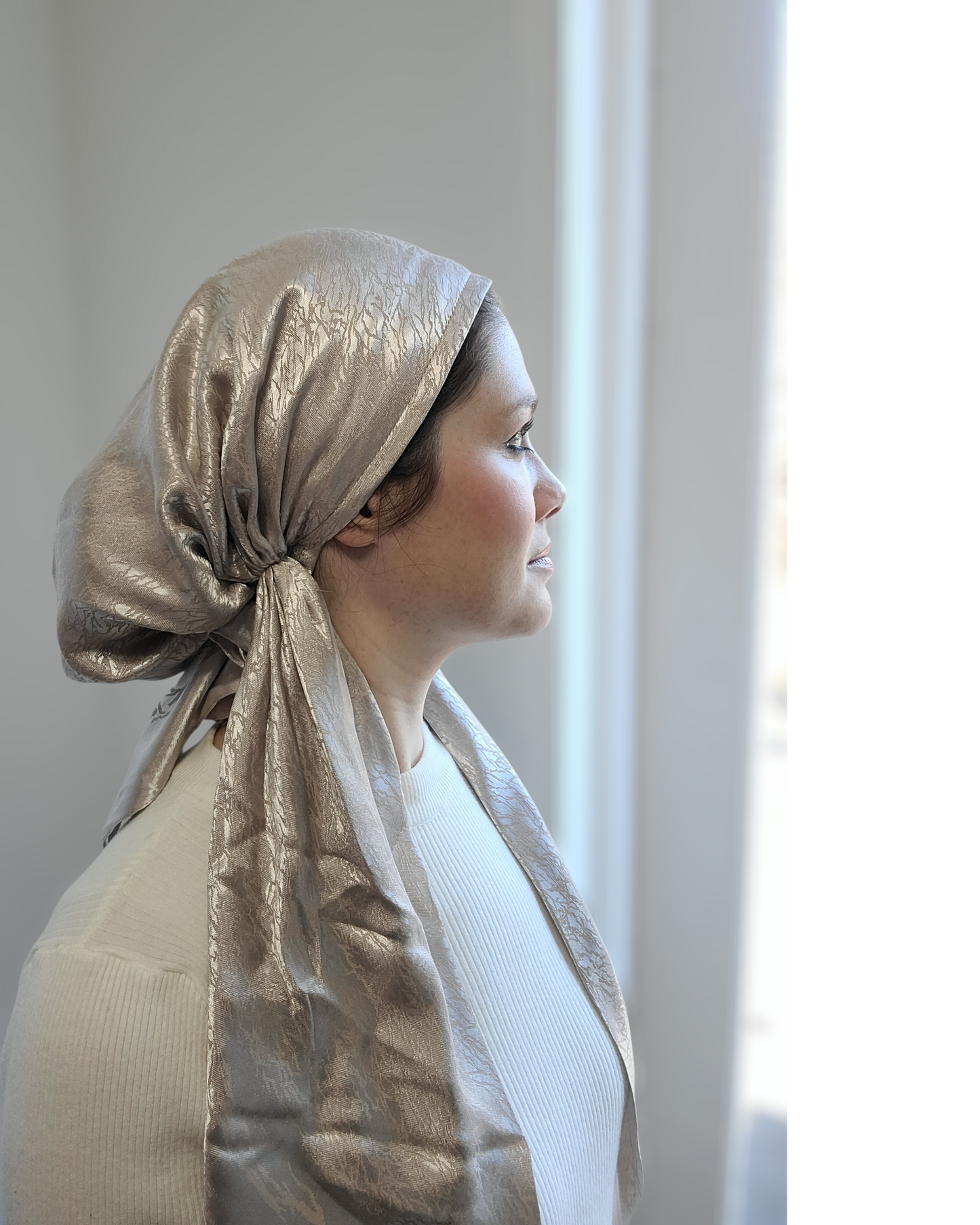 Metallic Mirage Pretied Scarf