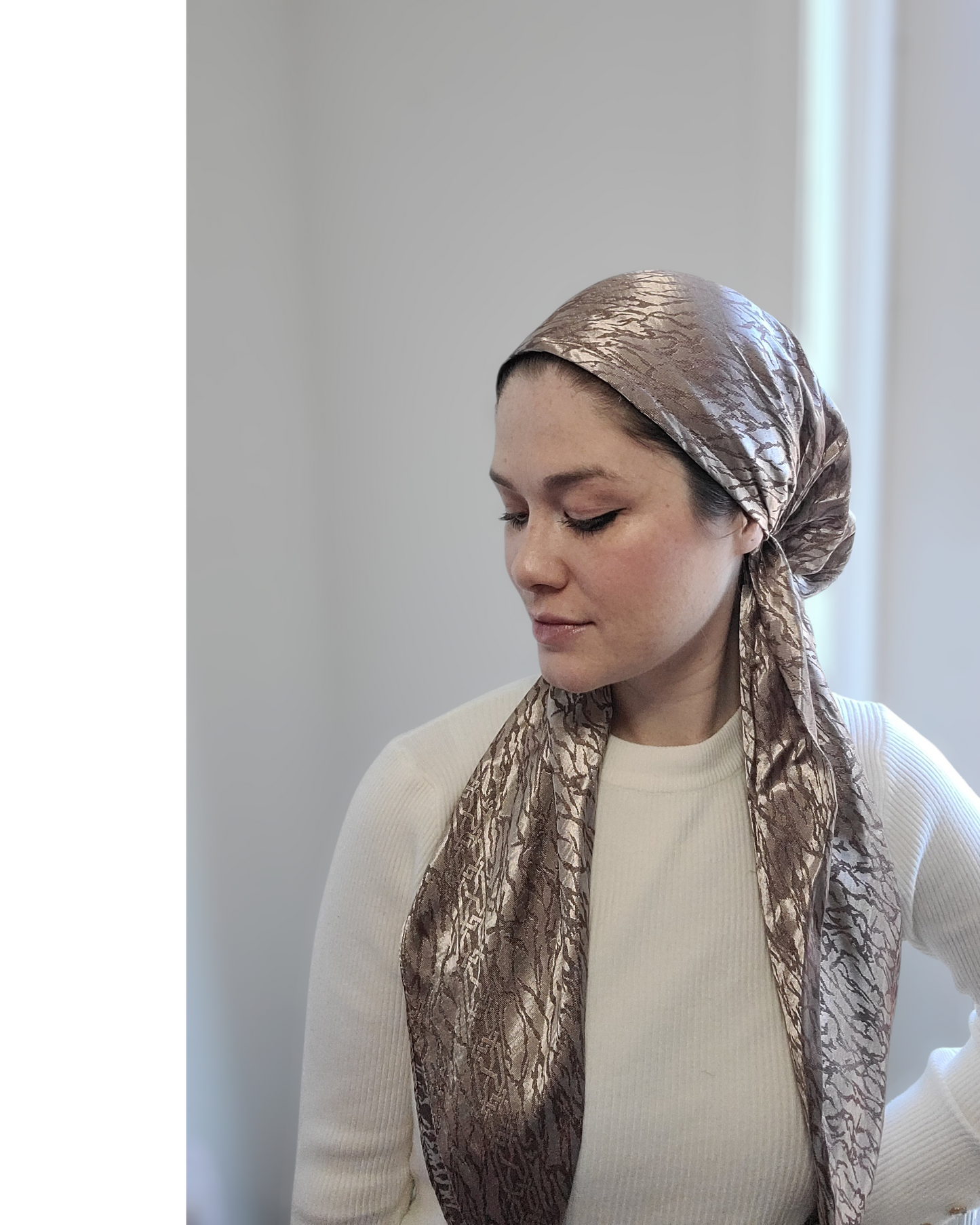 Metallic Mirage Pretied Scarf