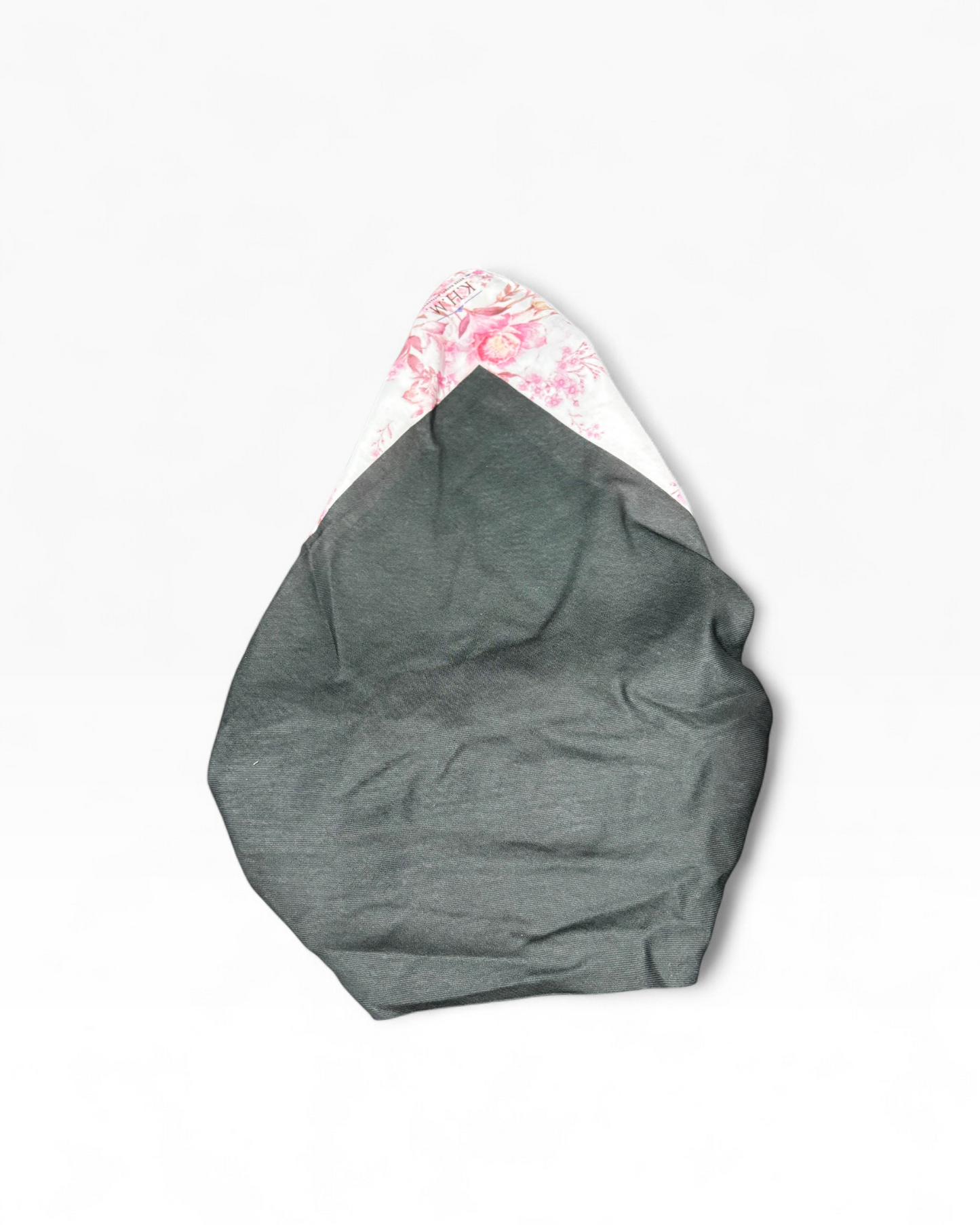 Ebony Pink Petals Pretied Bandana - Keter Hayofi Mitpachot