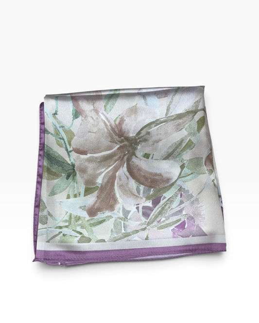 Lavender Haze Square Scarf - Keter Hayofi Mitpachot