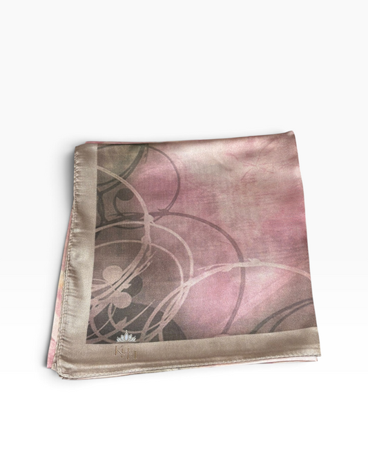 Blushing Petals Square Scarf - Keter Hayofi Mitpachot