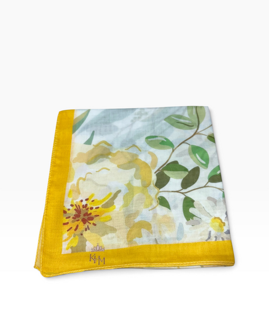 Golden Meadow Square Scarf - Keter Hayofi Mitpachot