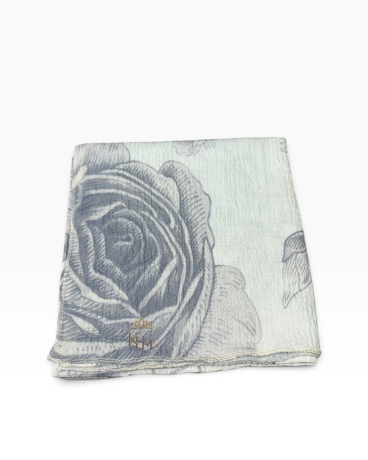 Misty Hydrangea Square Scarf - Keter Hayofi Mitpachot