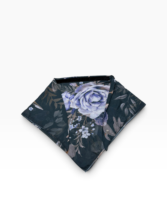 Twilight Bloom Triangle Scarf With Grip
