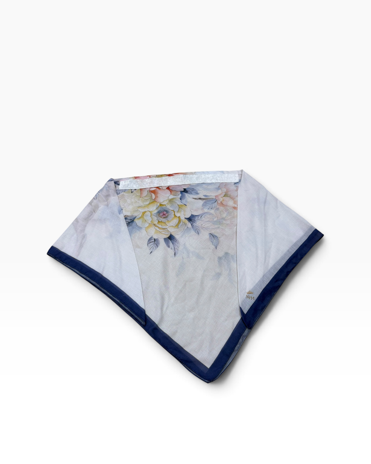 Azure Garden Triangle Scarf With Grip - Keter Hayofi Mitpachot