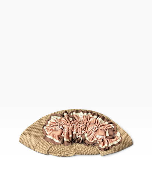 S/M Size Taupe French Beret - Keter Hayofi Mitpachot