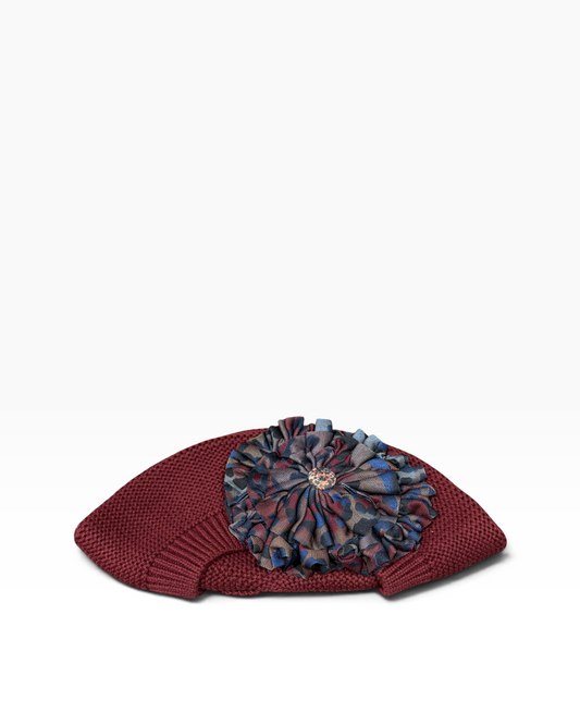 Standard Size Burgundy French Beret - Keter Hayofi Mitpachot