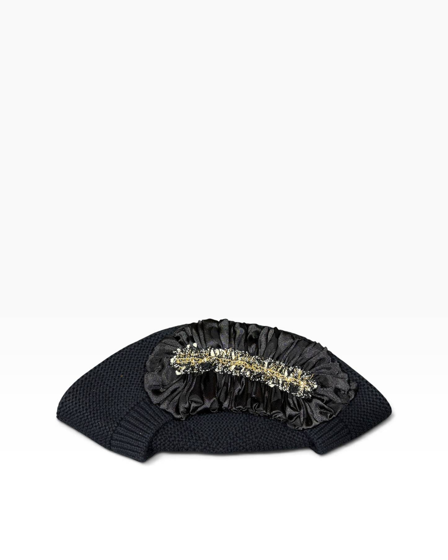 Large Size Black French Beret