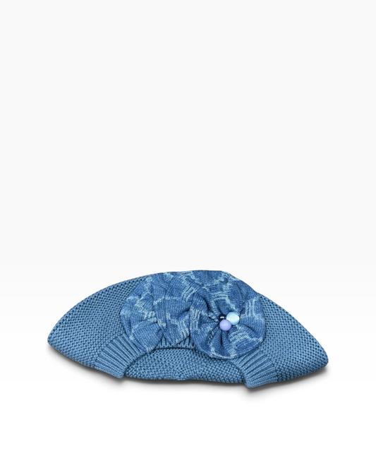 Standard Size Denim Blue French Beret - Keter Hayofi Mitpachot