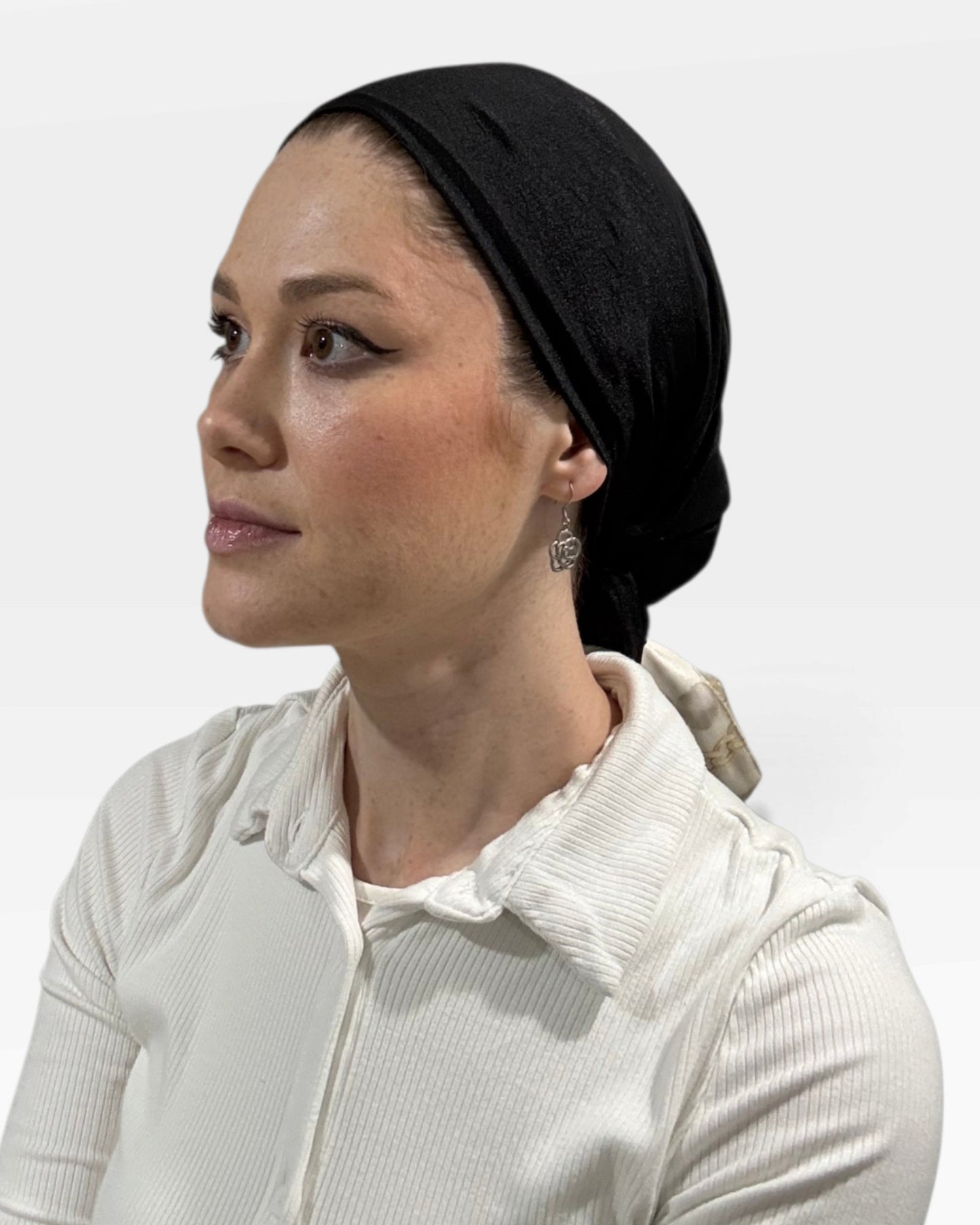 KHM Elegant Tulle Scarf With Scrunchie