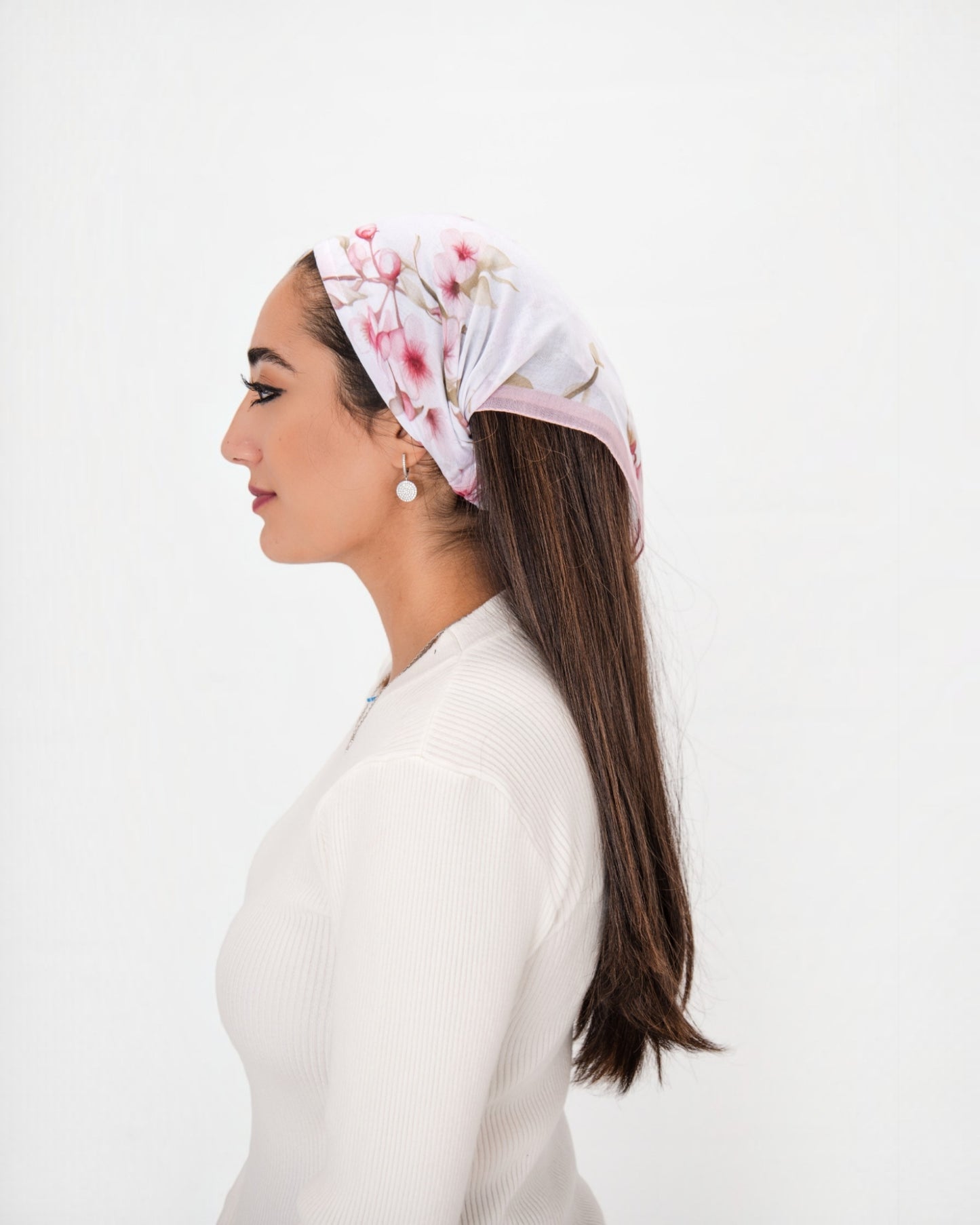 Cherry Blossom Pretied Bandana With Grip