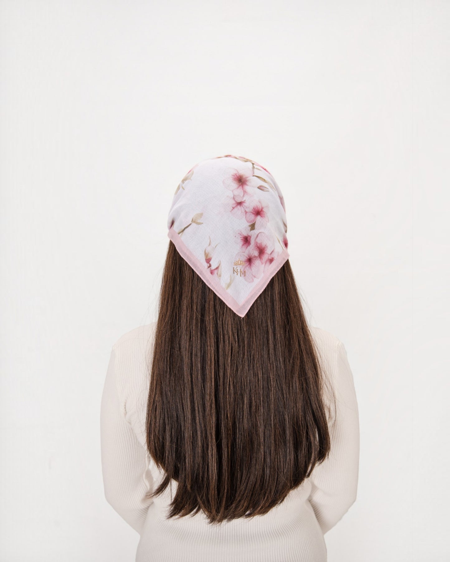Cherry Blossom Pretied Bandana With Grip