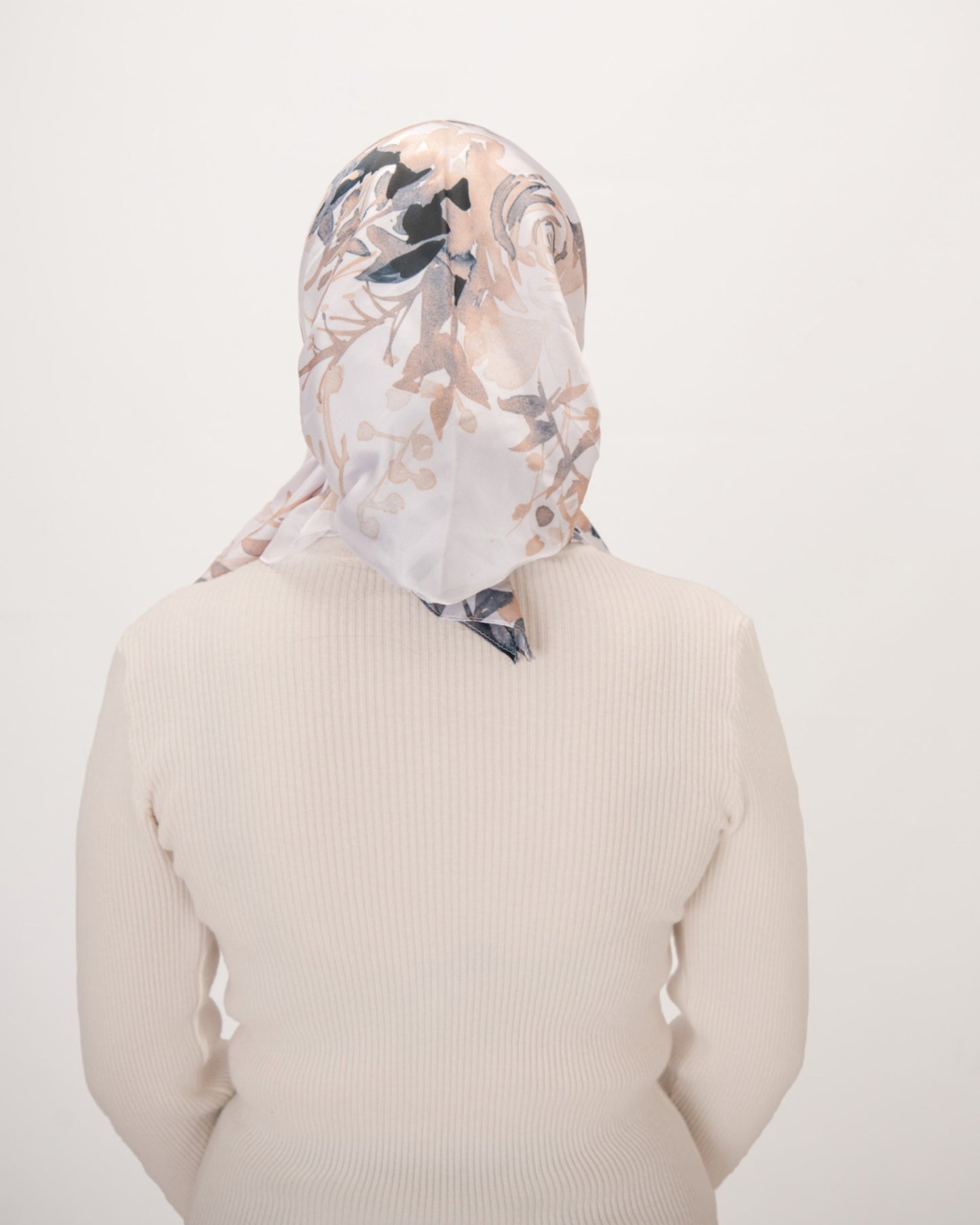 Slate Blossom Pretied Scarf