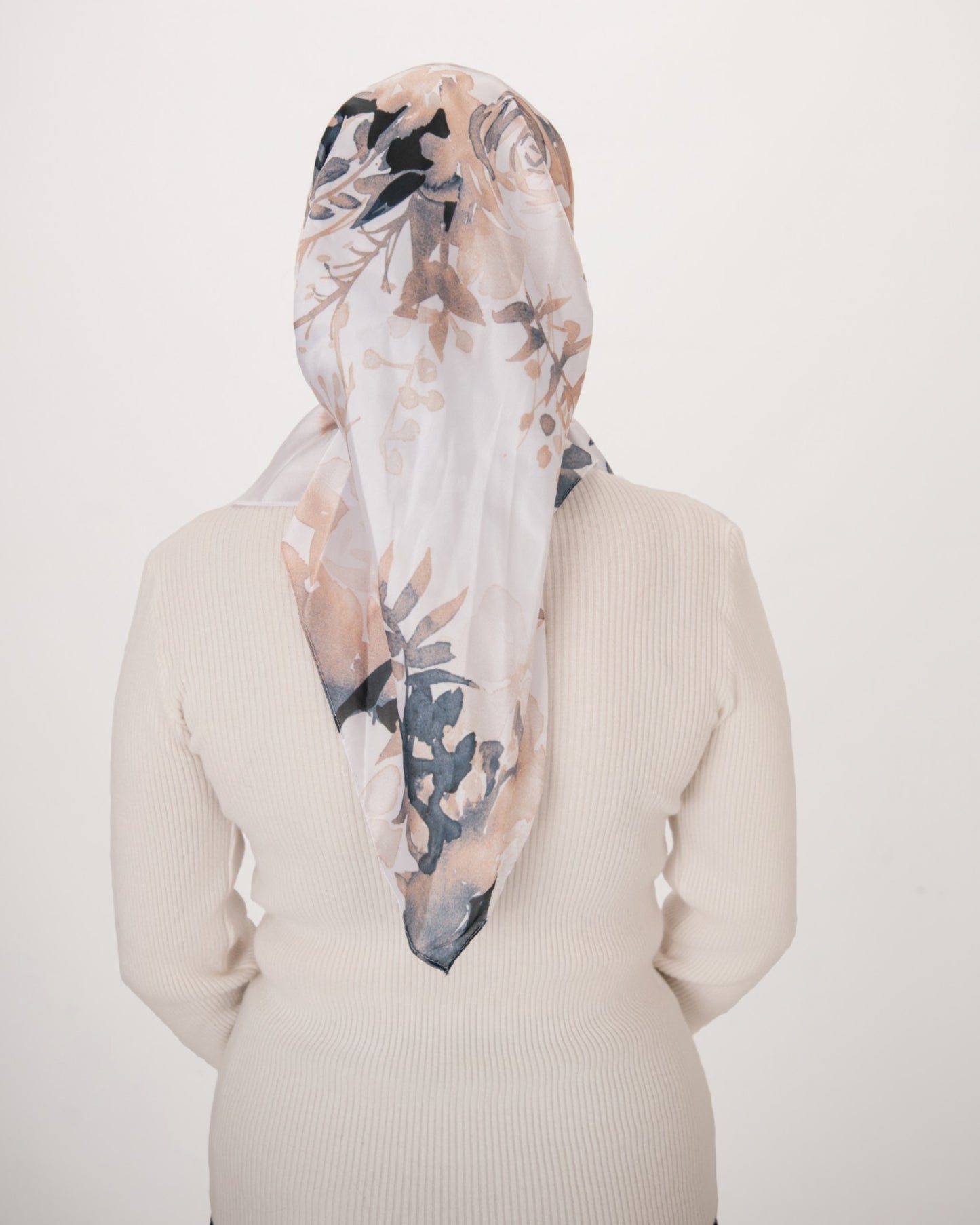 Slate Blossom Pretied Scarf