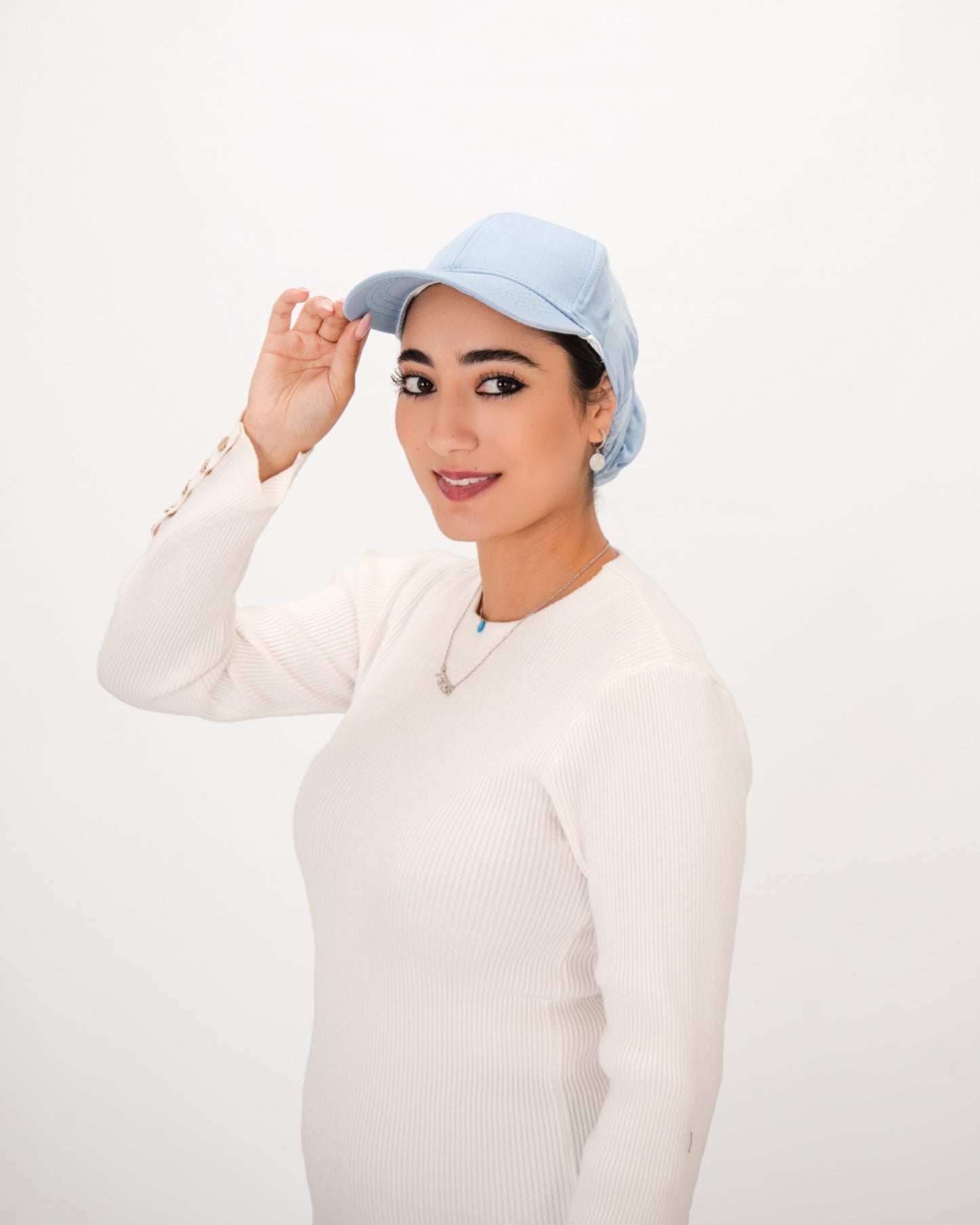 Scarf Cap With Bamboo Style - Keter Hayofi Mitpachot