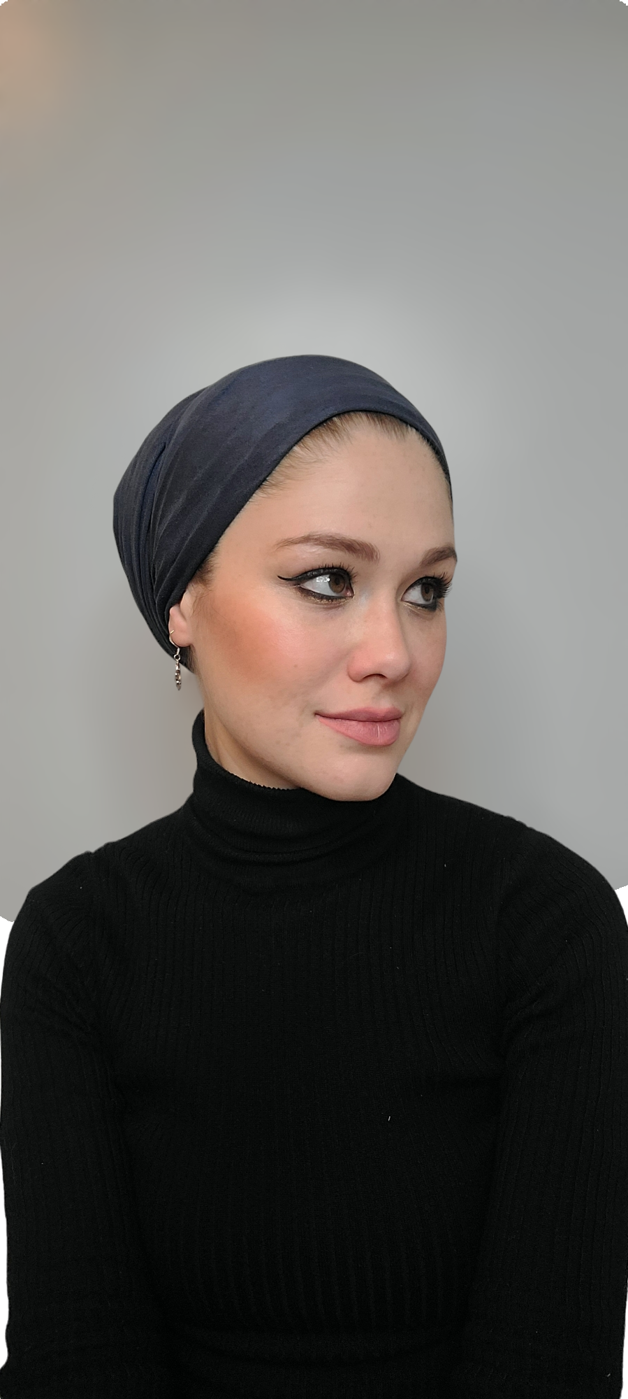 Suede Long Scarf with Scrunchie - Keter Hayofi Mitpachot