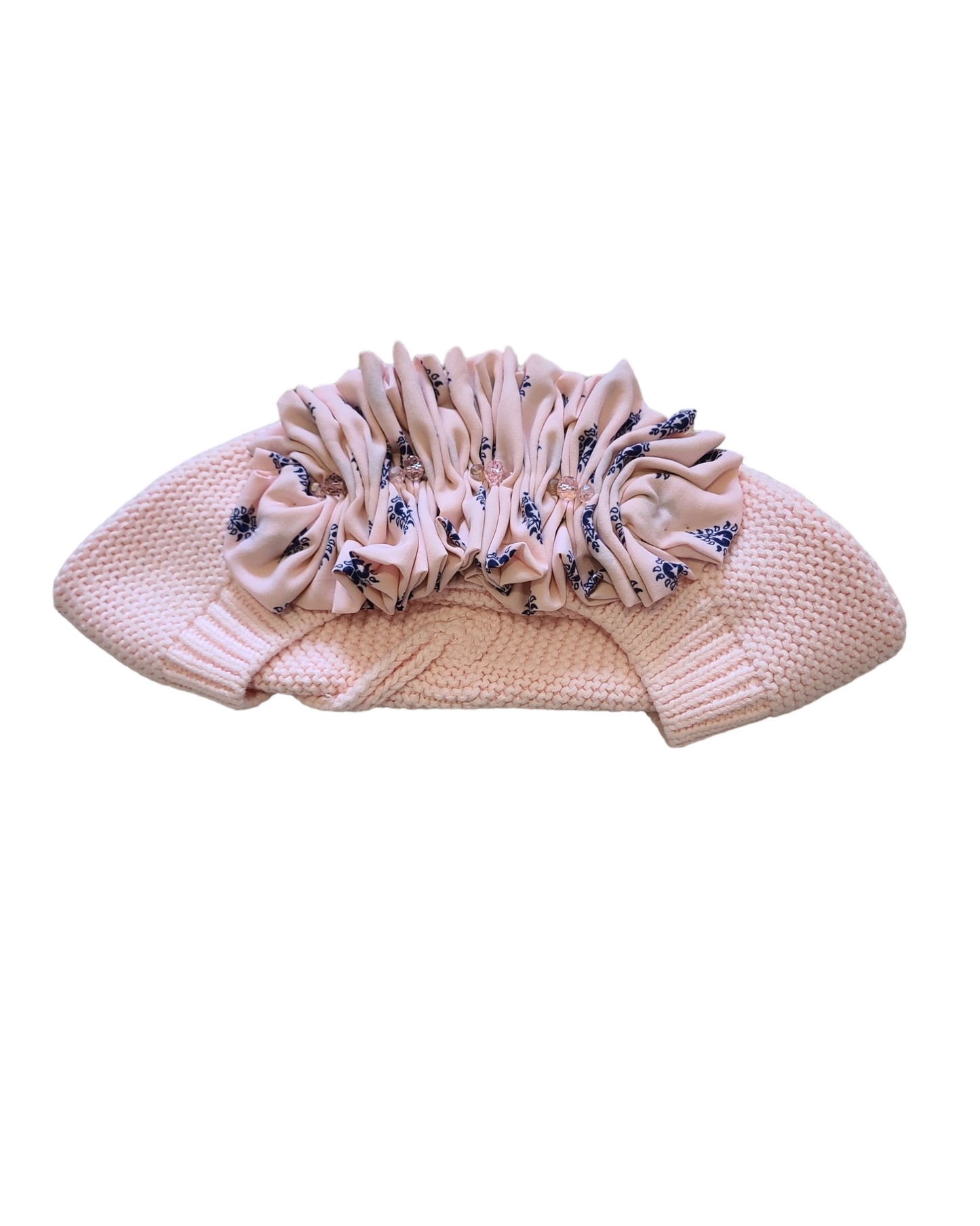 Large Size Pink Cotton French Beret - Keter Hayofi Mitpachot