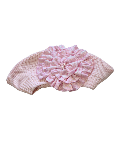 Large Size Pink Cotton French Beret - Keter Hayofi Mitpachot