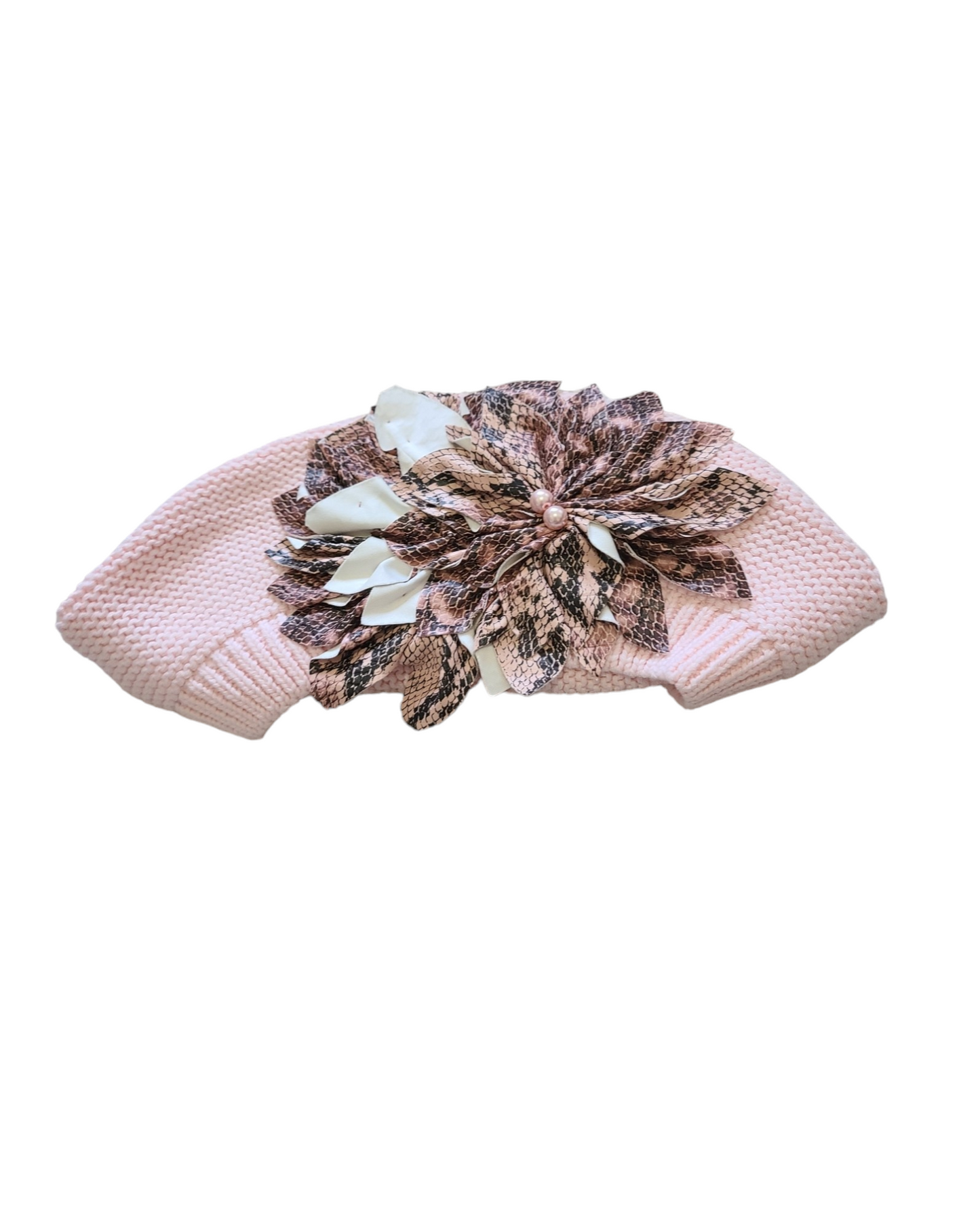 Large Size Pink Cotton French Beret - Keter Hayofi Mitpachot