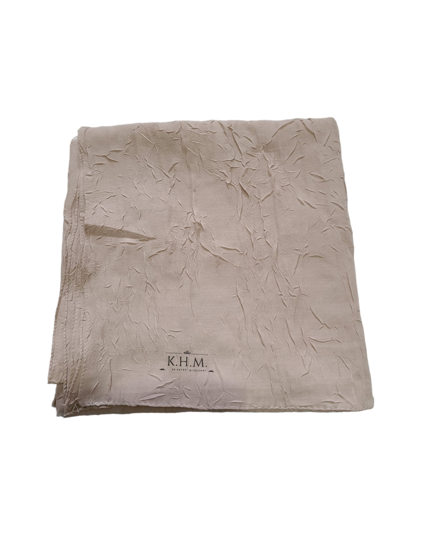 Solid Crinkled Square Scarf - Keter Hayofi Mitpachot