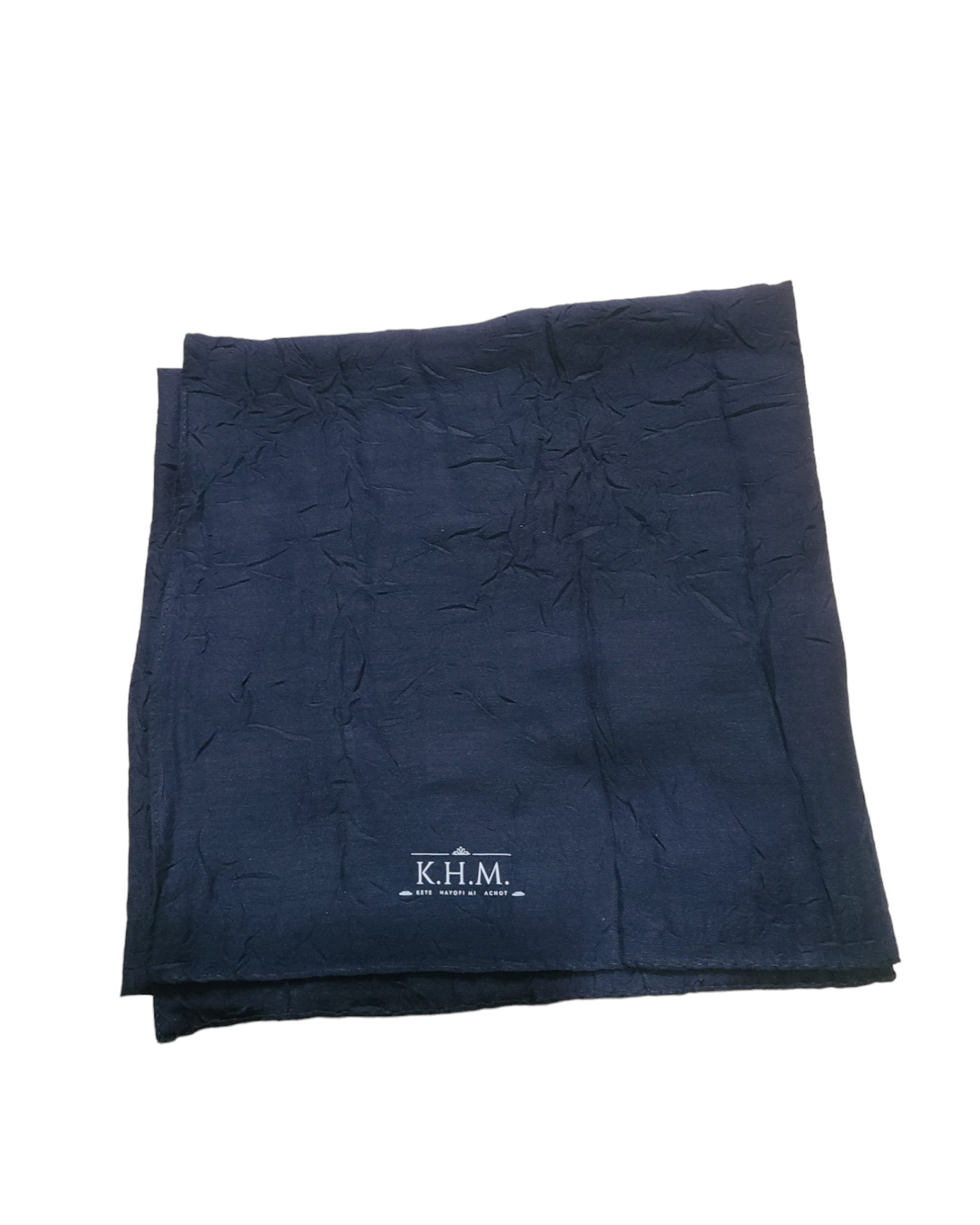 Solid Crinkled Square Scarf - Keter Hayofi Mitpachot