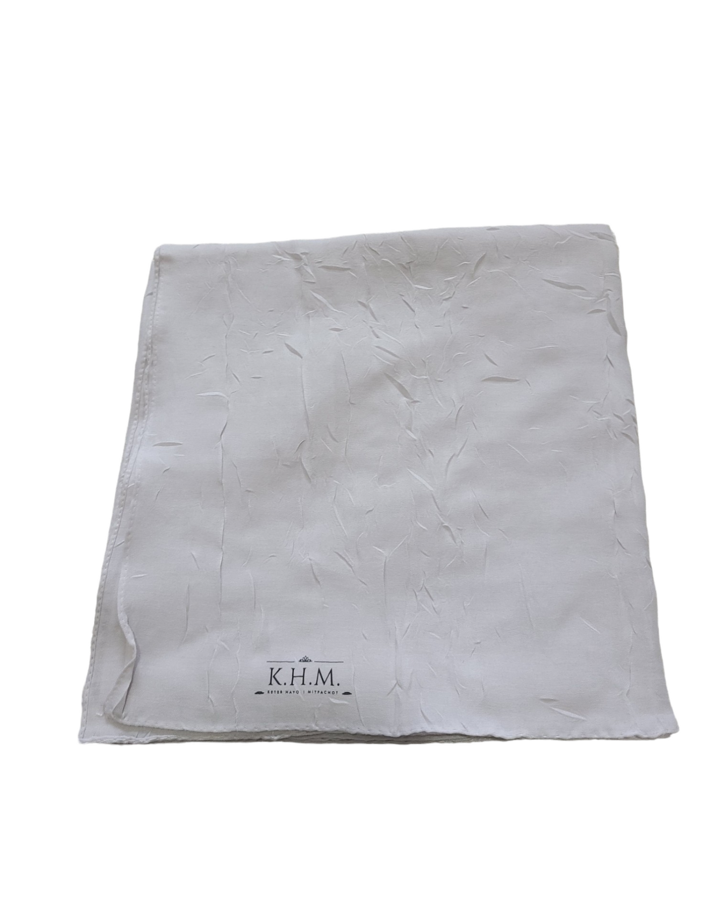 Solid Crinkled Square Scarf - Keter Hayofi Mitpachot