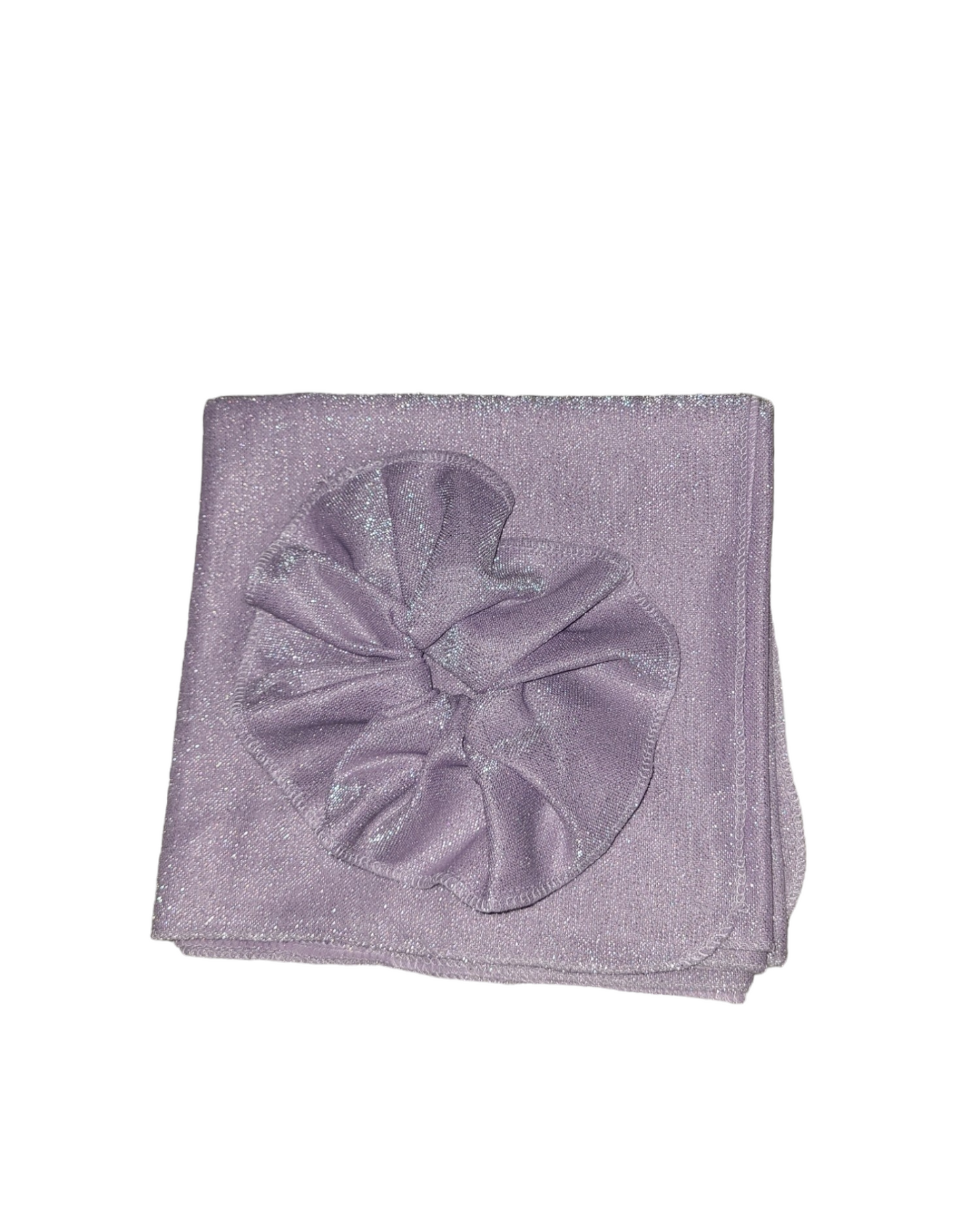 Elegant Shimmery Long Scarf with Scrunchie - Keter Hayofi Mitpachot