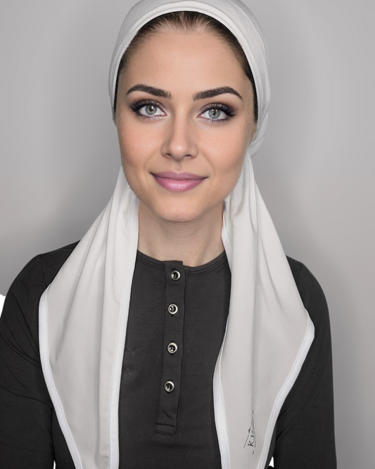 Swimming Pretied Scarf With Shorter Tails - Keter Hayofi Mitpachot