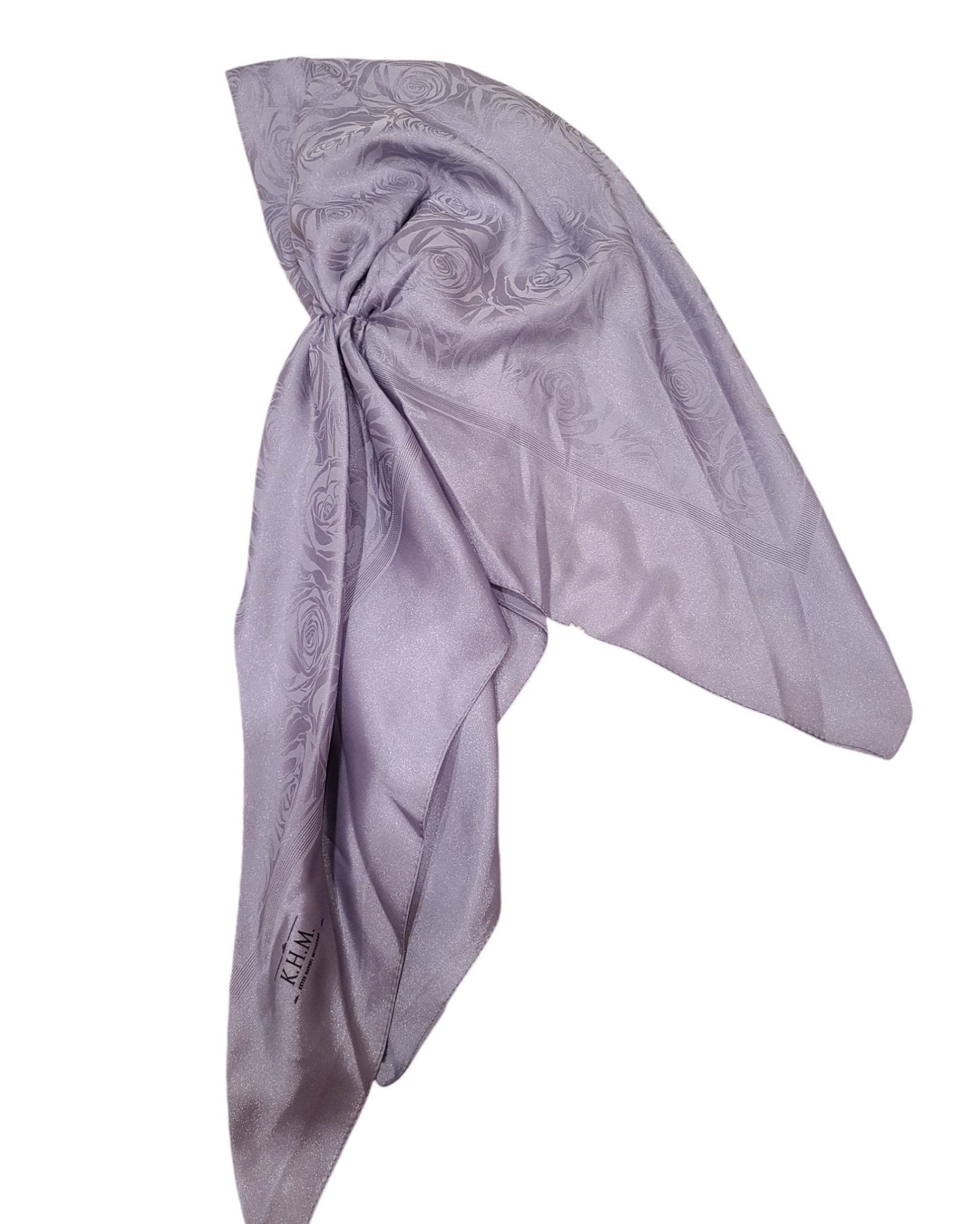 Silky Floral Open Pretied Adjustable Scarf